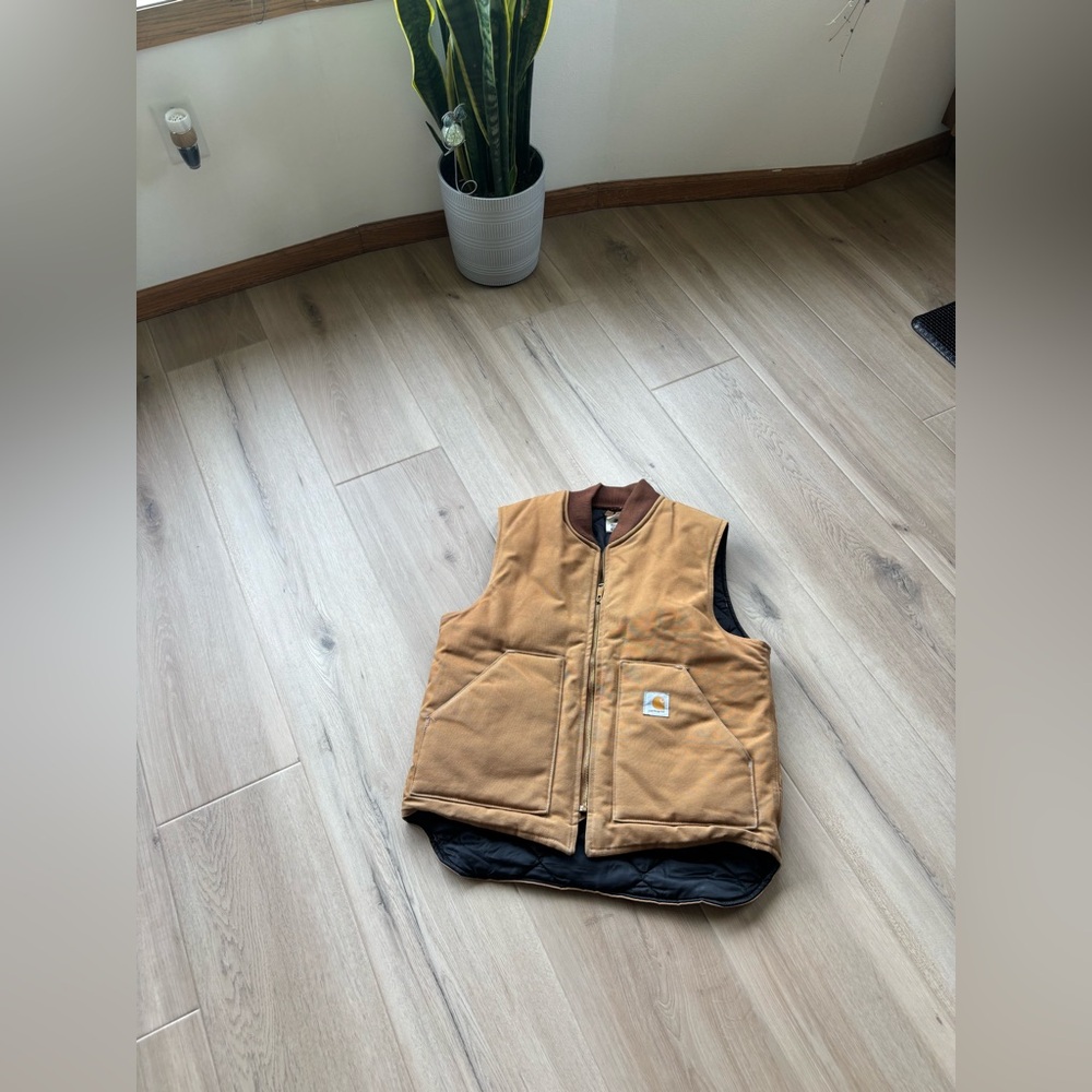 Carhartt Brown Tan Workwear Vest